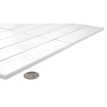 KAIZEN - 2X8/9X15, WHITE, SATIN